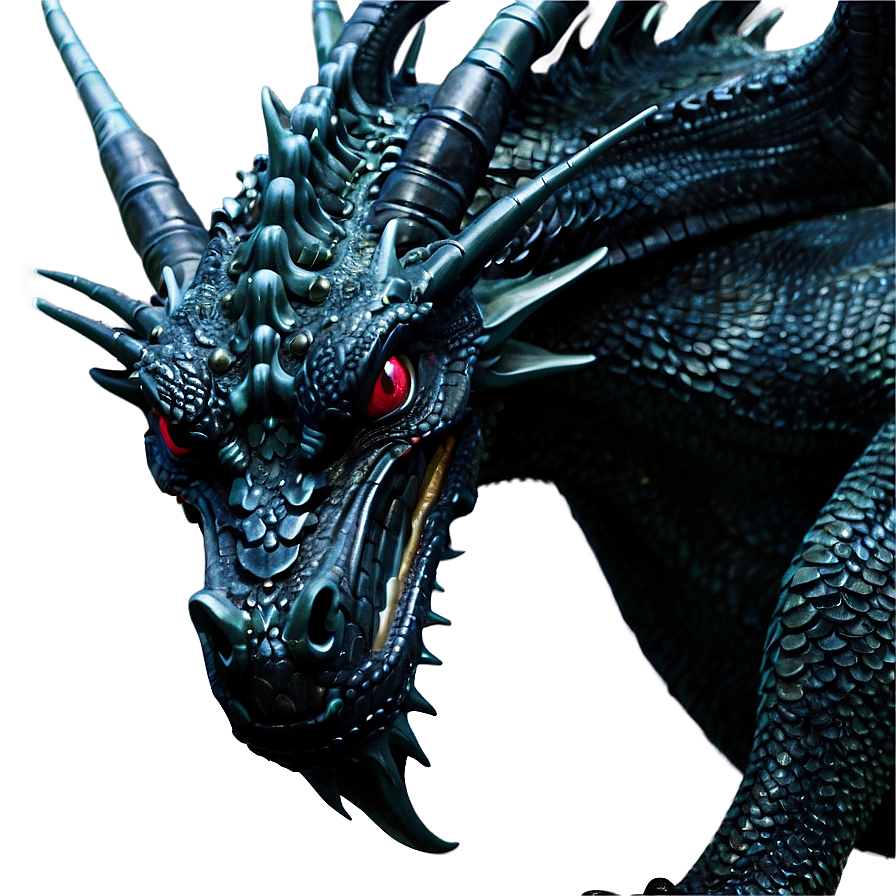 Black Dragon In Mystic Forest Png Yfh PNG image