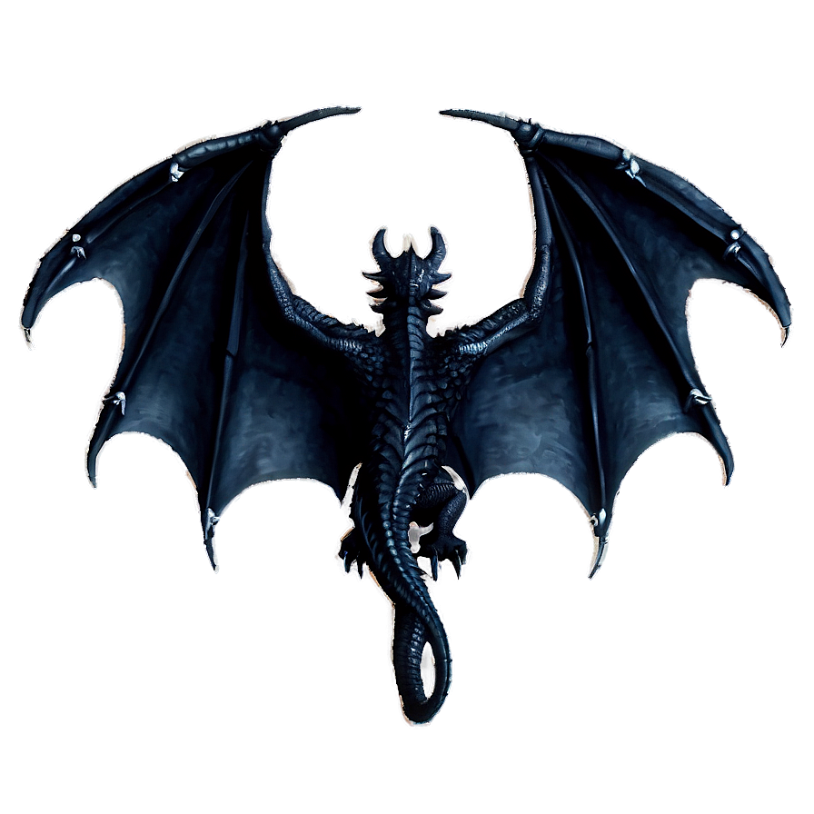 Black Dragon Wings Spread Png Itj PNG image