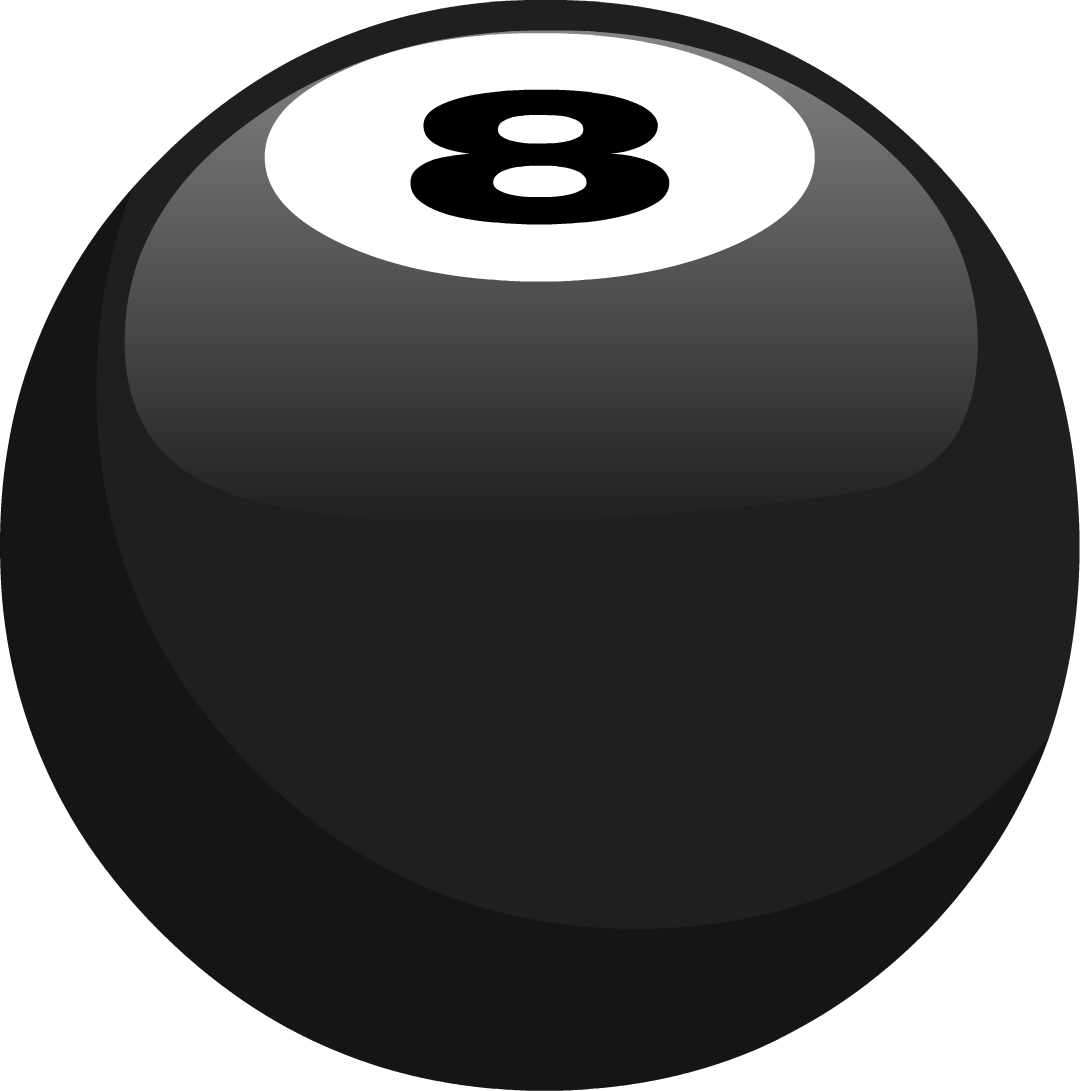Black Eight Ball Pool Game PNG image