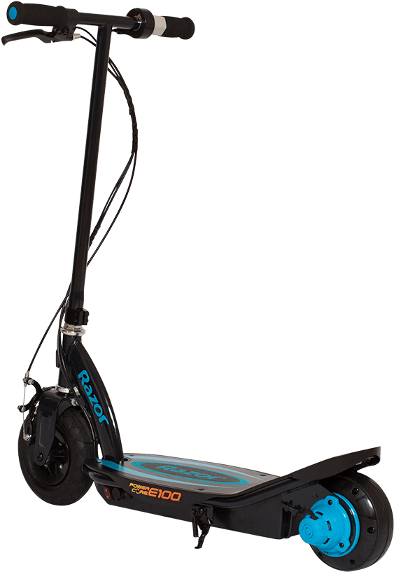 Black Electric Scooter Isolated PNG image