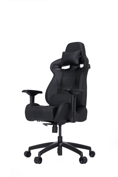 Black Ergonomic Gaming Chair PNG image