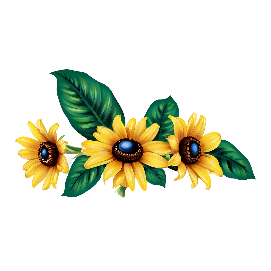 Black Eyed Susan Bouquet Png 06282024 PNG image