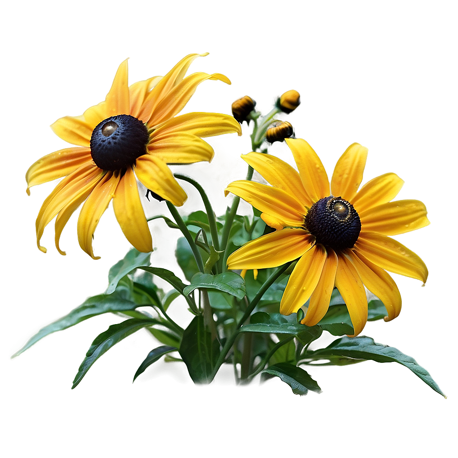 Black Eyed Susan Garden View Png 06282024 PNG image