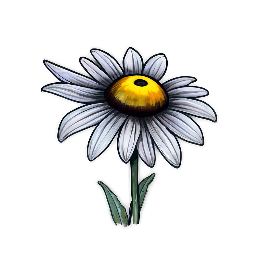 Black Eyed Susan Sketch Png Rou58 PNG image