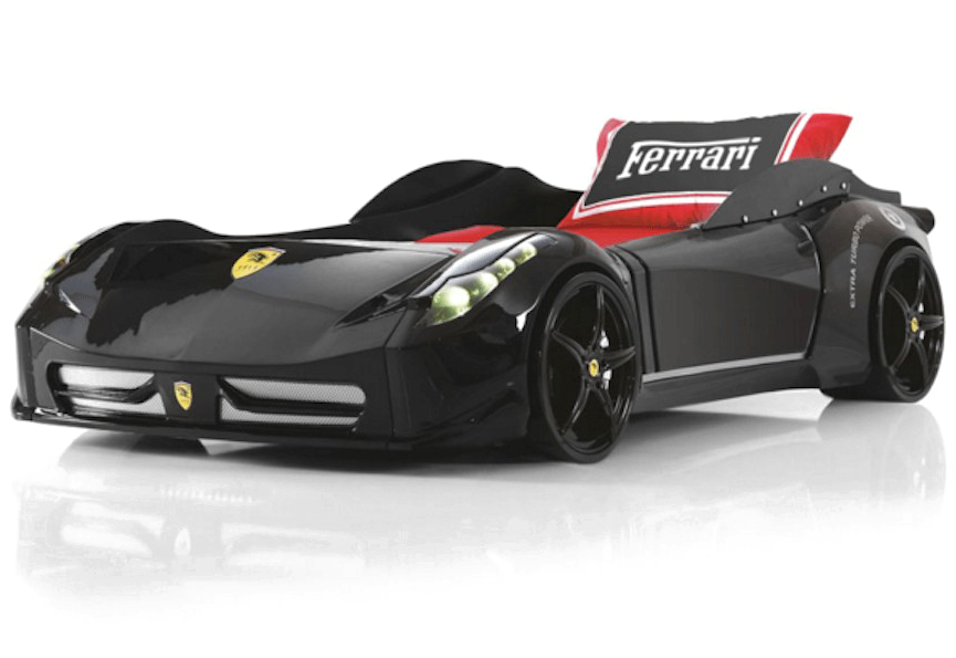 Black Ferrari Race Car Concept PNG image