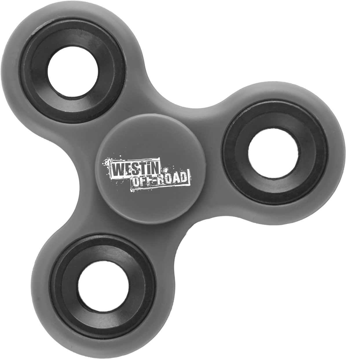 Black Fidget Spinnerwith Logo PNG image