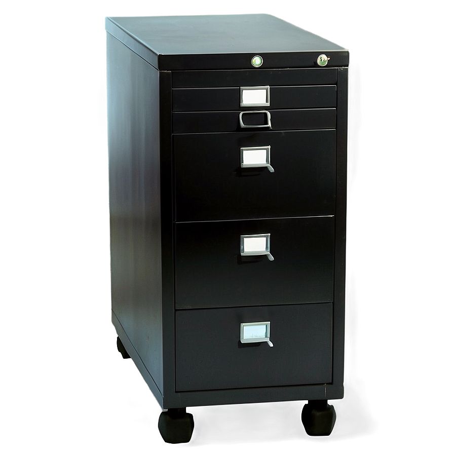 Black Filing Cabinet Png 06272024 PNG image