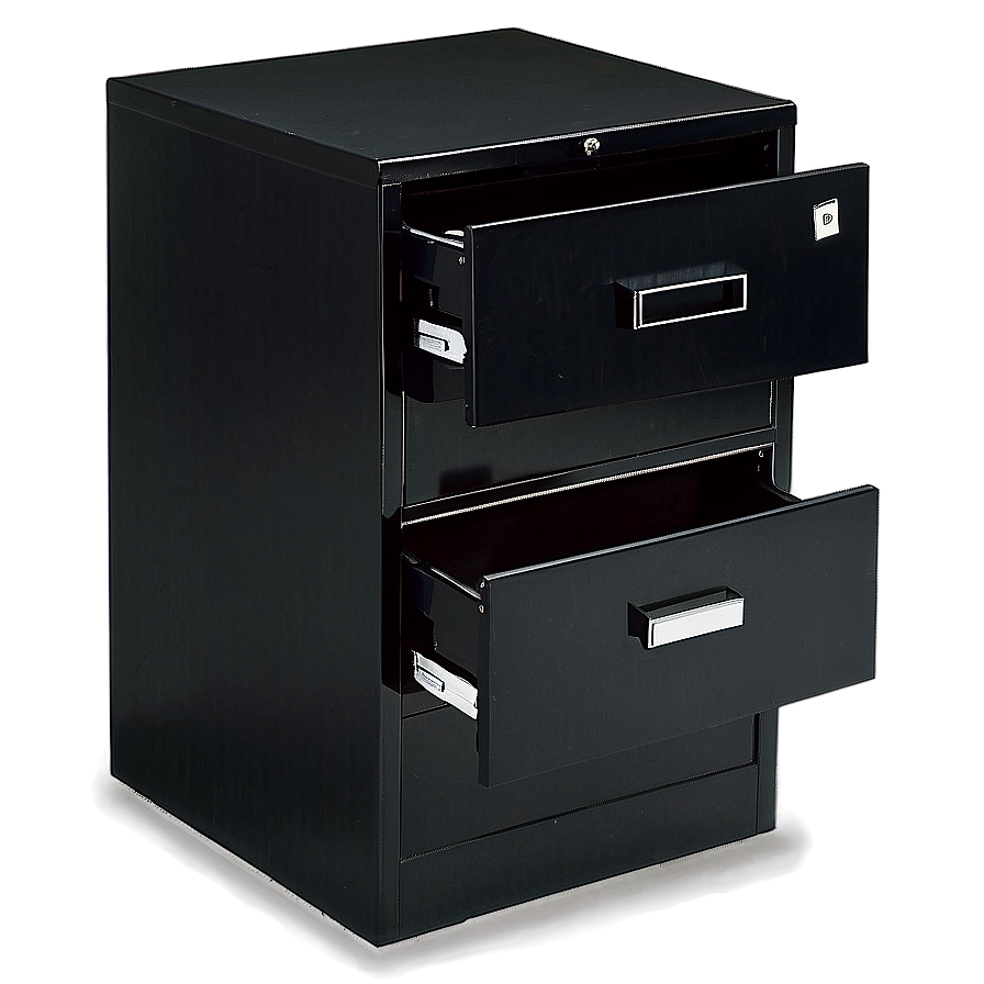 Black Filing Cabinet Png Sey21 PNG image