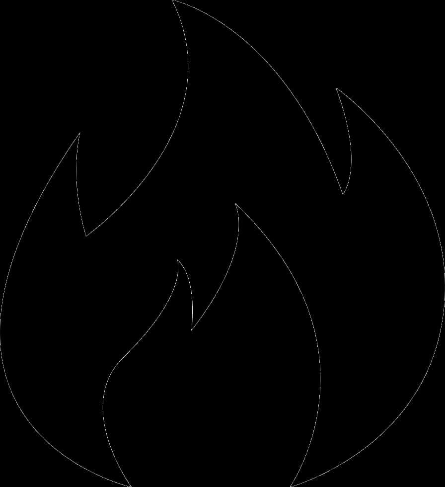 Black_ Fire_ Silhouette_ Vector PNG image