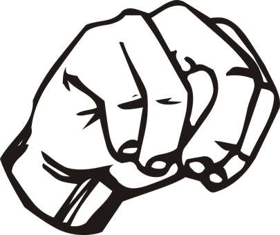 Black Fist Icon PNG image