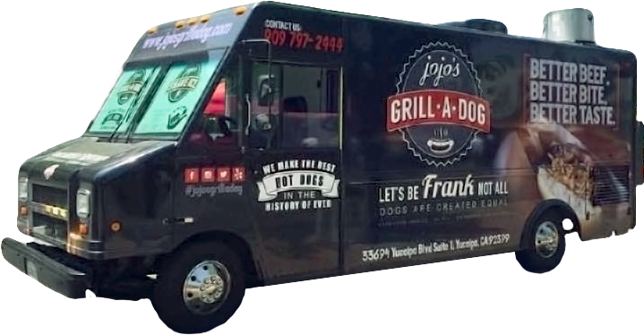 Black Food Truck Grill A Dog PNG image