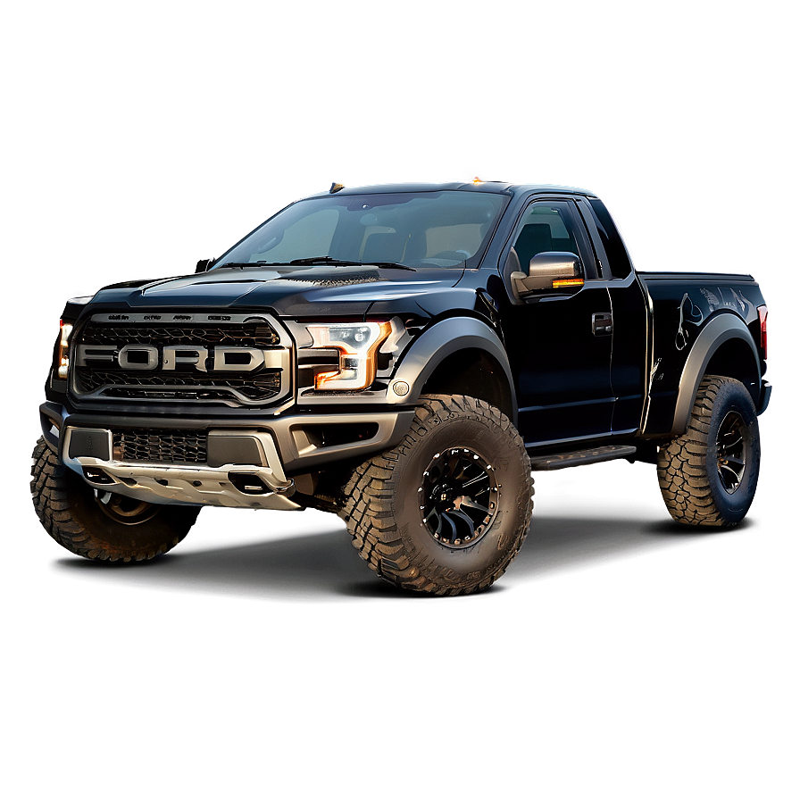 Black Ford F150 Raptor Png 06212024 PNG image