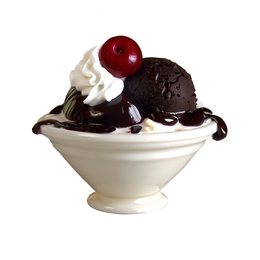 Black Forest Ice Cream Sundae Png 95 PNG image