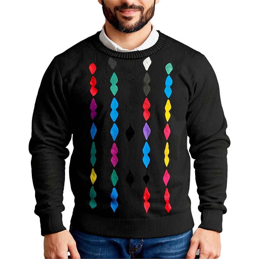 Black Formal Sweater Png Jpp PNG image