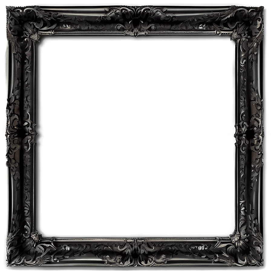 Black Frame For Canvas Png Fvd PNG image