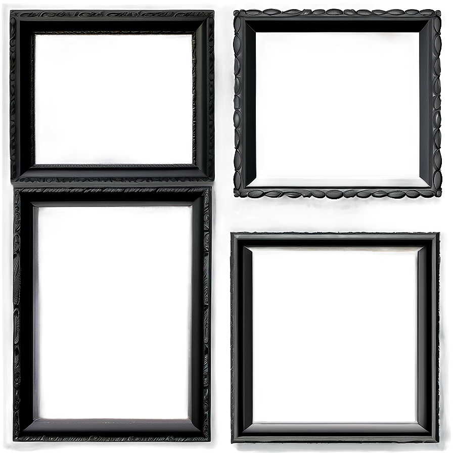 Black Frame For Collage Png Dhv50 PNG image