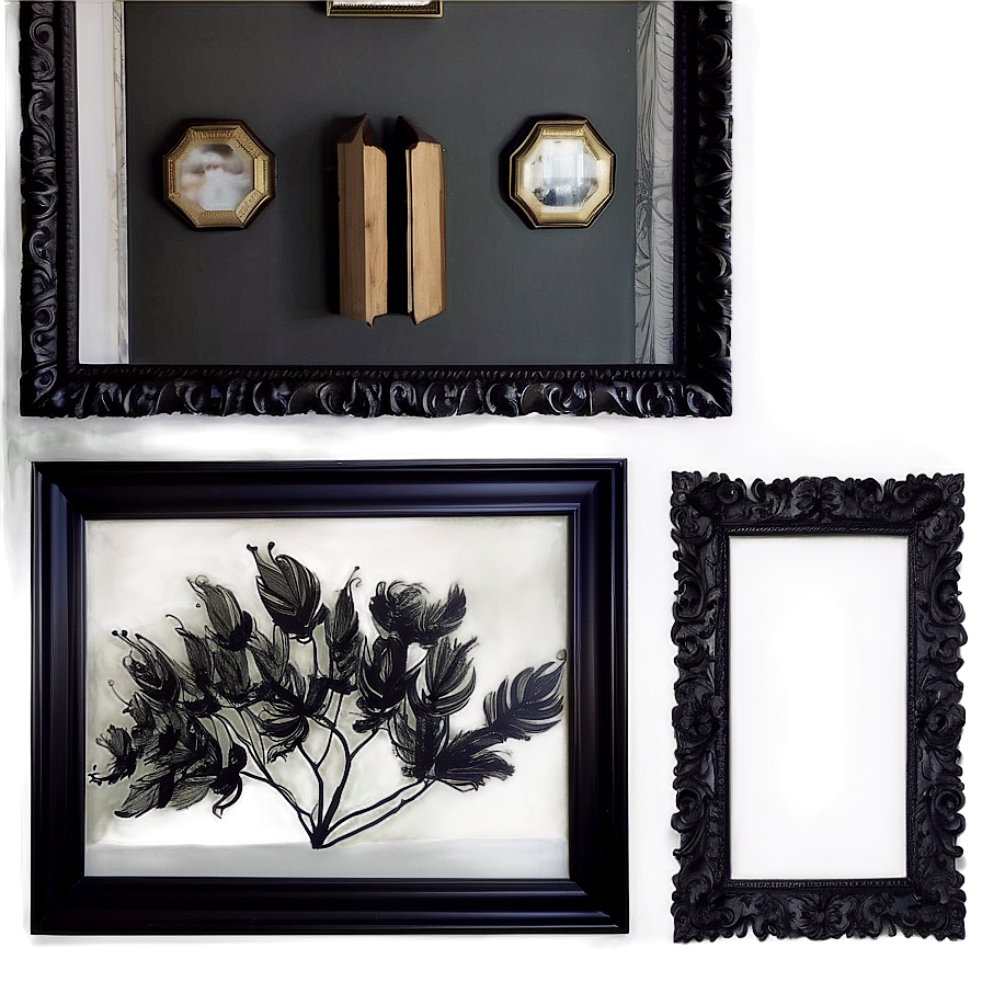 Black Frame For Gallery Wall Png 06262024 PNG image