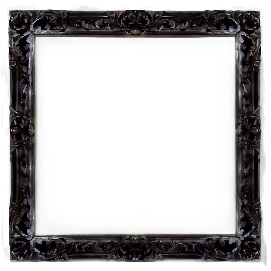 Black Frame Transparent Png 06262024 PNG image