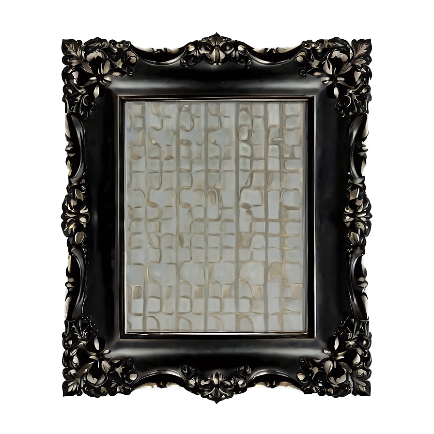 Black Frame With Shelf Png 06262024 PNG image