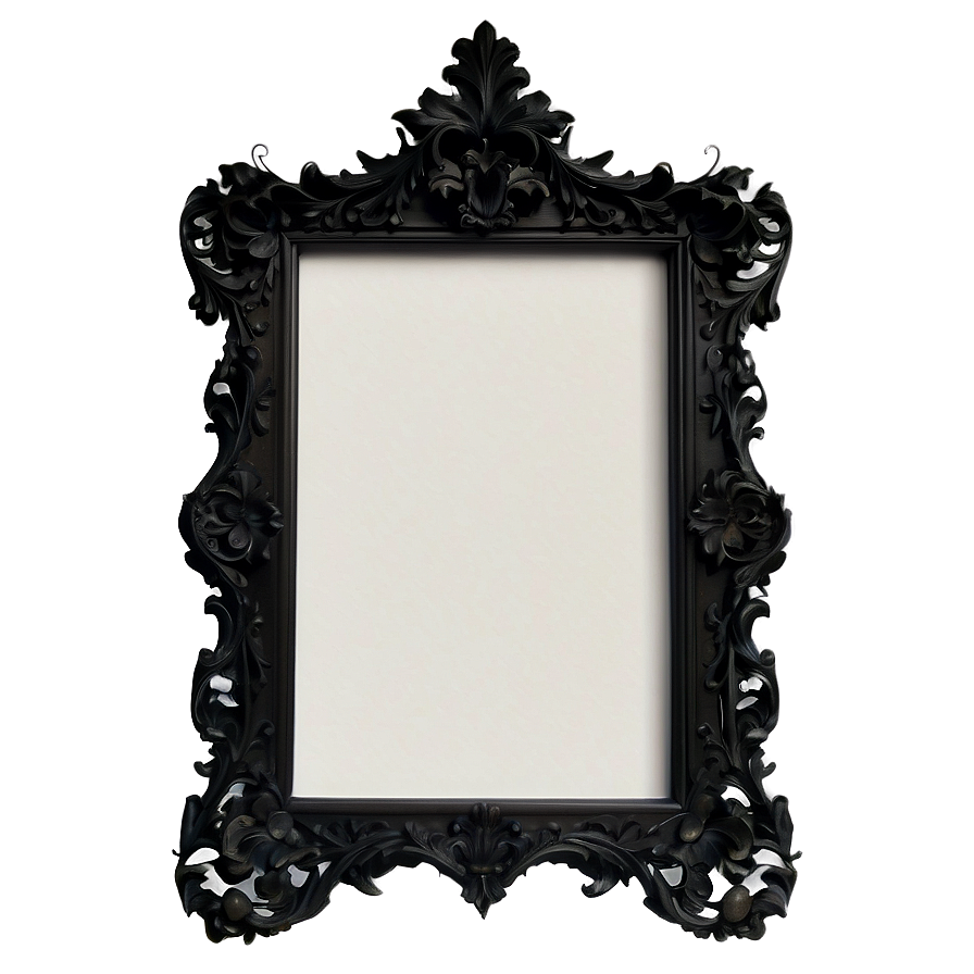 Black Frame With Shelf Png 06262024 PNG image