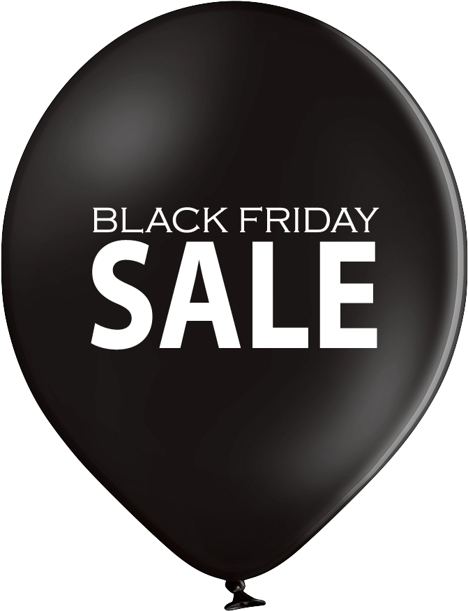 Black Friday Sale Balloon PNG image