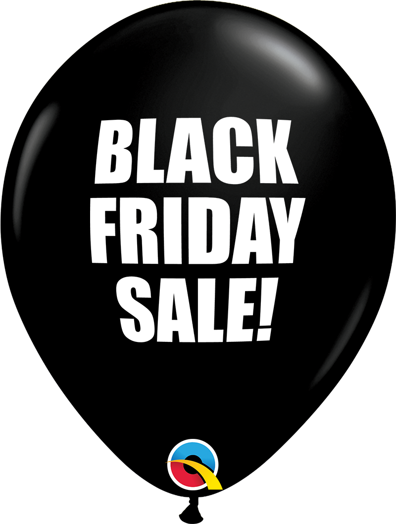 Black Friday Sale Balloon PNG image