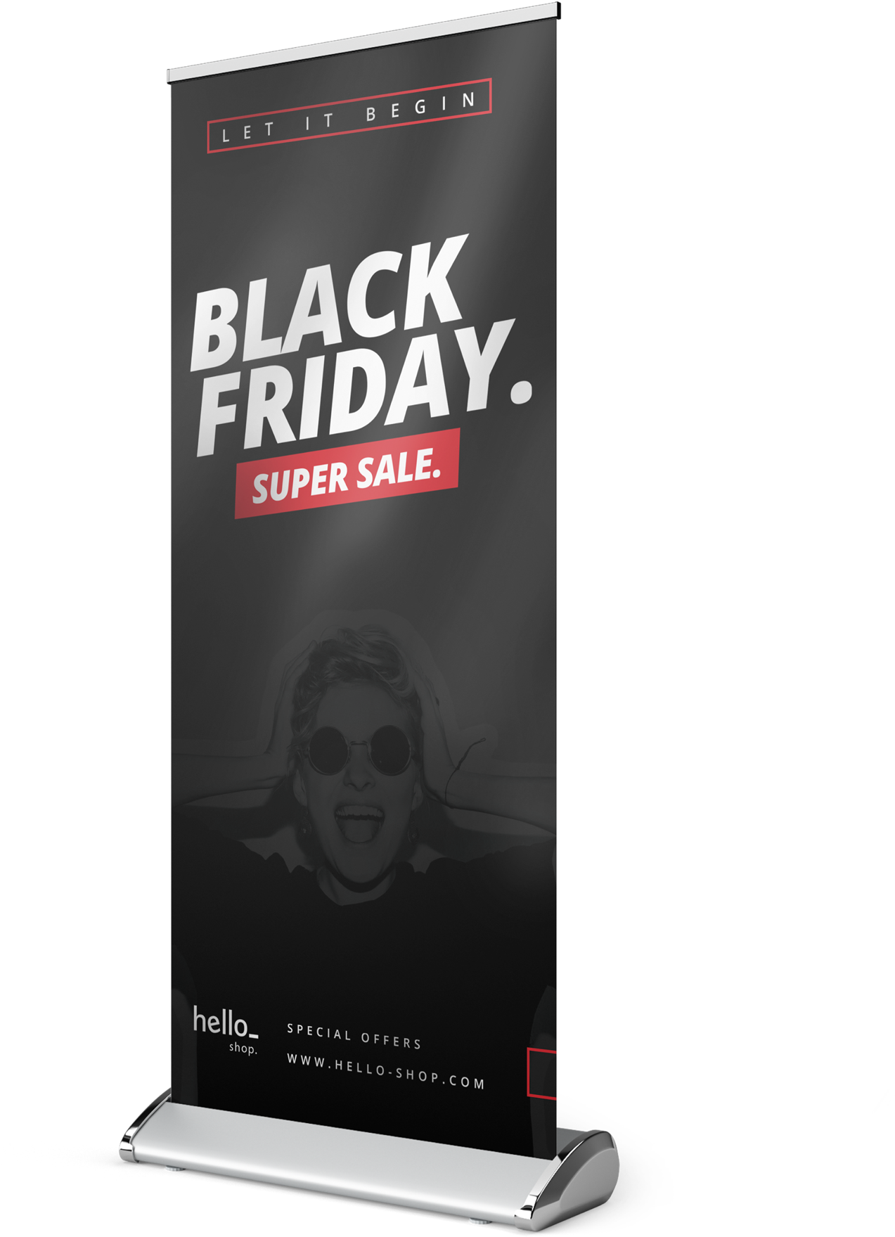 Black Friday Super Sale Banner PNG image
