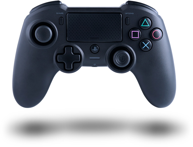 Black Game Controller P S Style PNG image