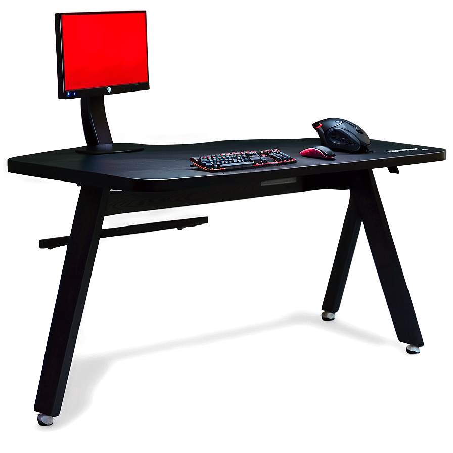 Black Gaming Desk Png 06212024 PNG image