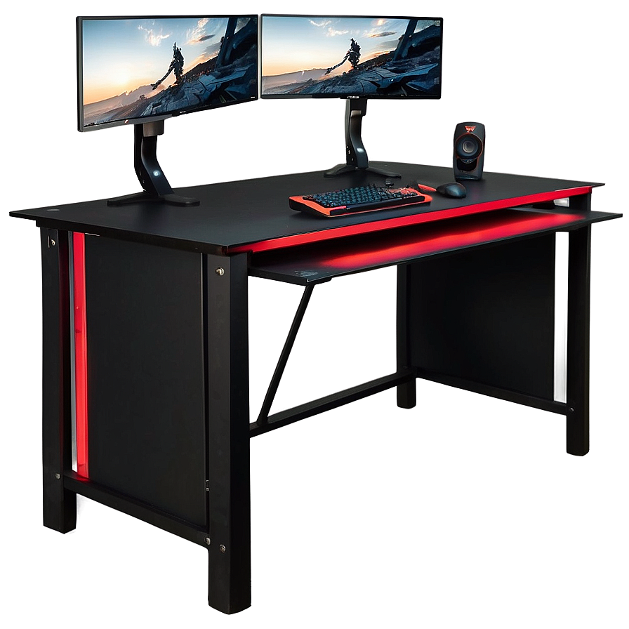 Black Gaming Desk Png Dlc PNG image