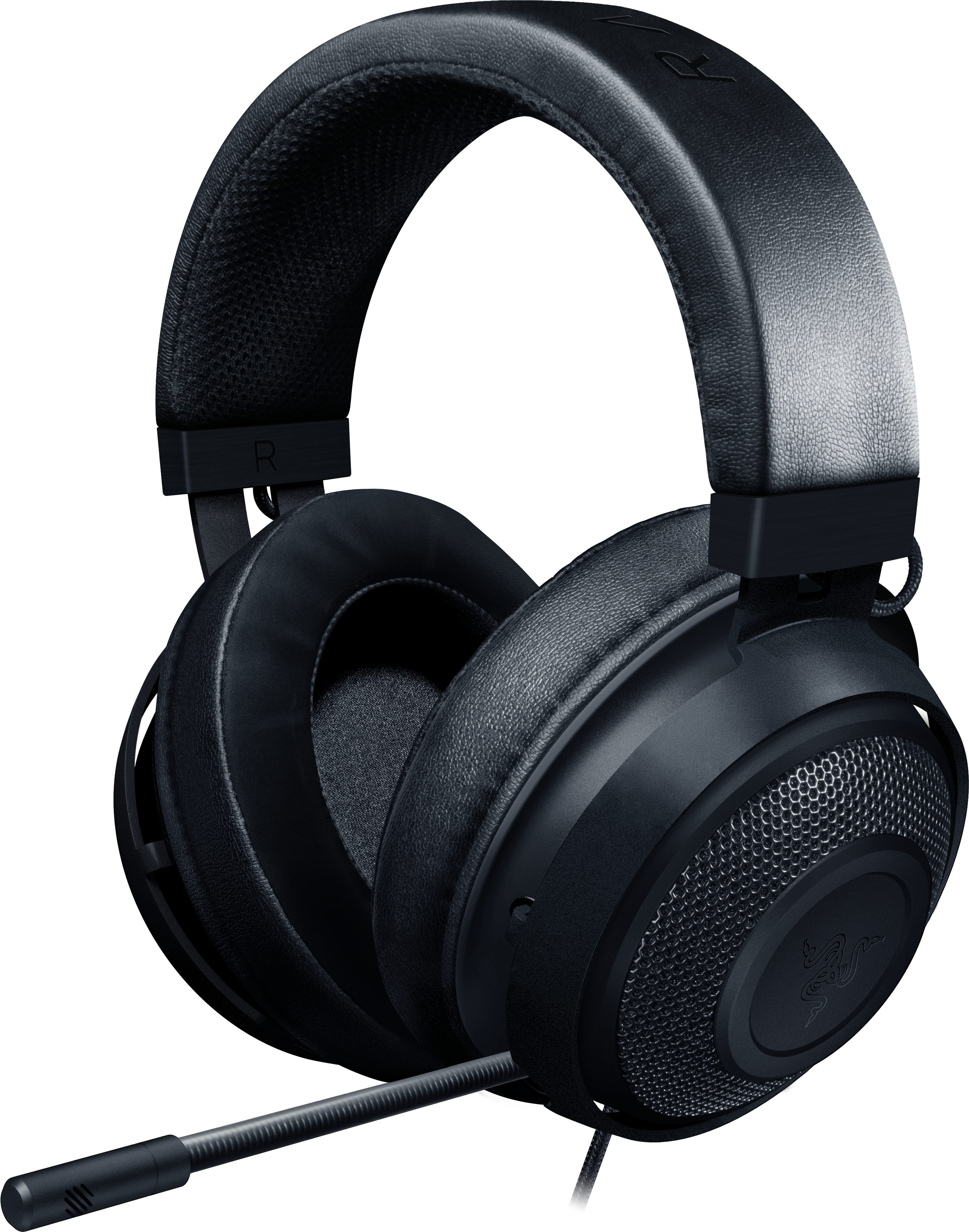 Black Gaming Headsetwith Microphone PNG image