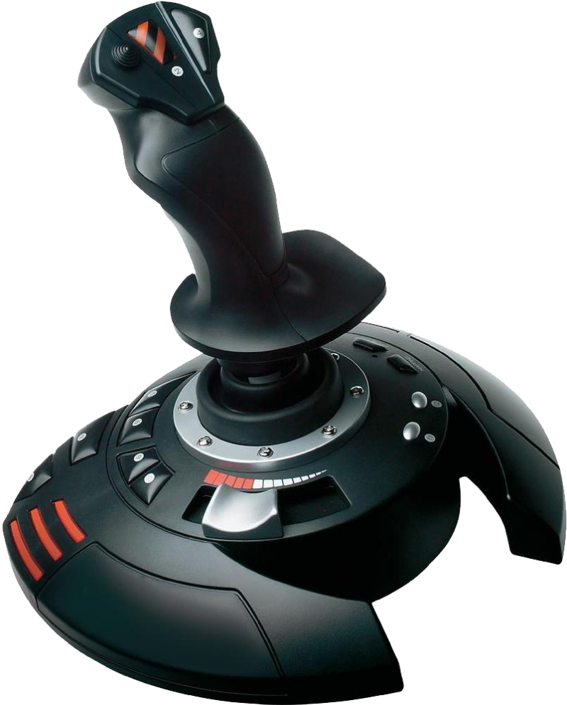 Black Gaming Joystick Isolated PNG image