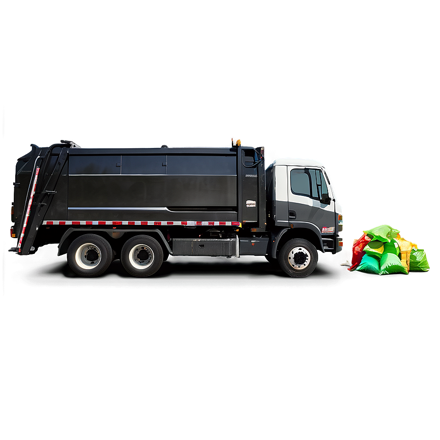 Black Garbage Truck Png Vwb PNG image