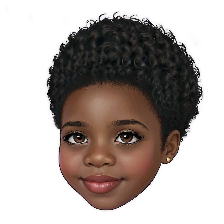 Black Girl Hair Png 06132024 PNG image