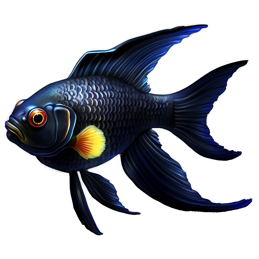 Black Goldfish Png Atp32 PNG image