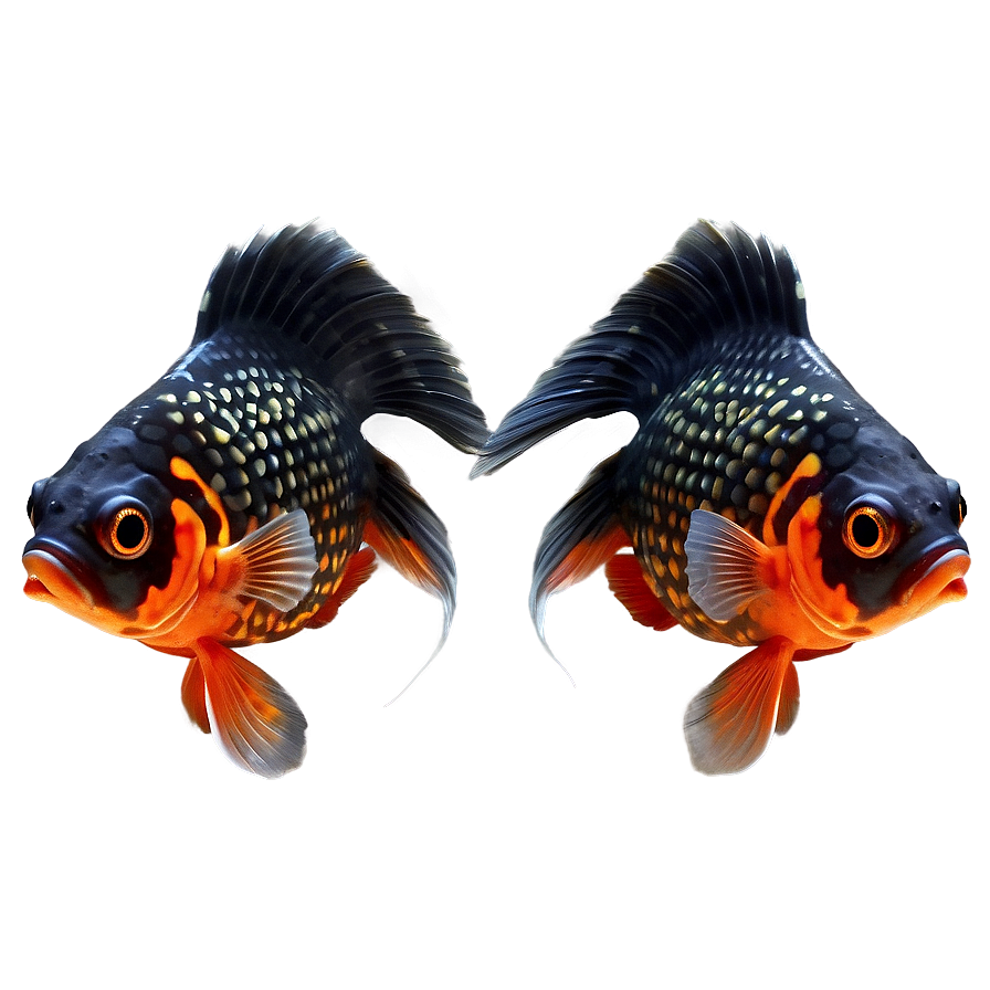 Black Goldfish Png Pqp75 PNG image