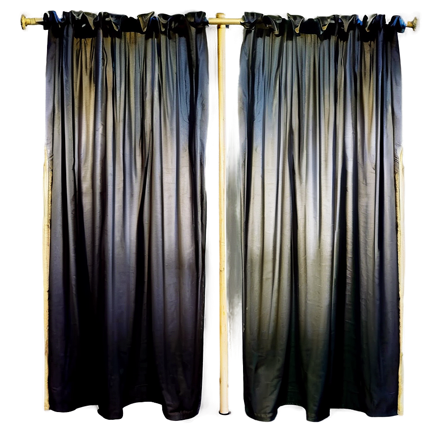 Black Gradient Curtain Png 05252024 PNG image