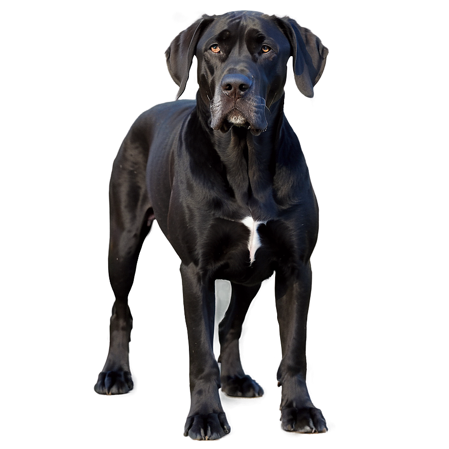 Black Great Dane Png 41 PNG image