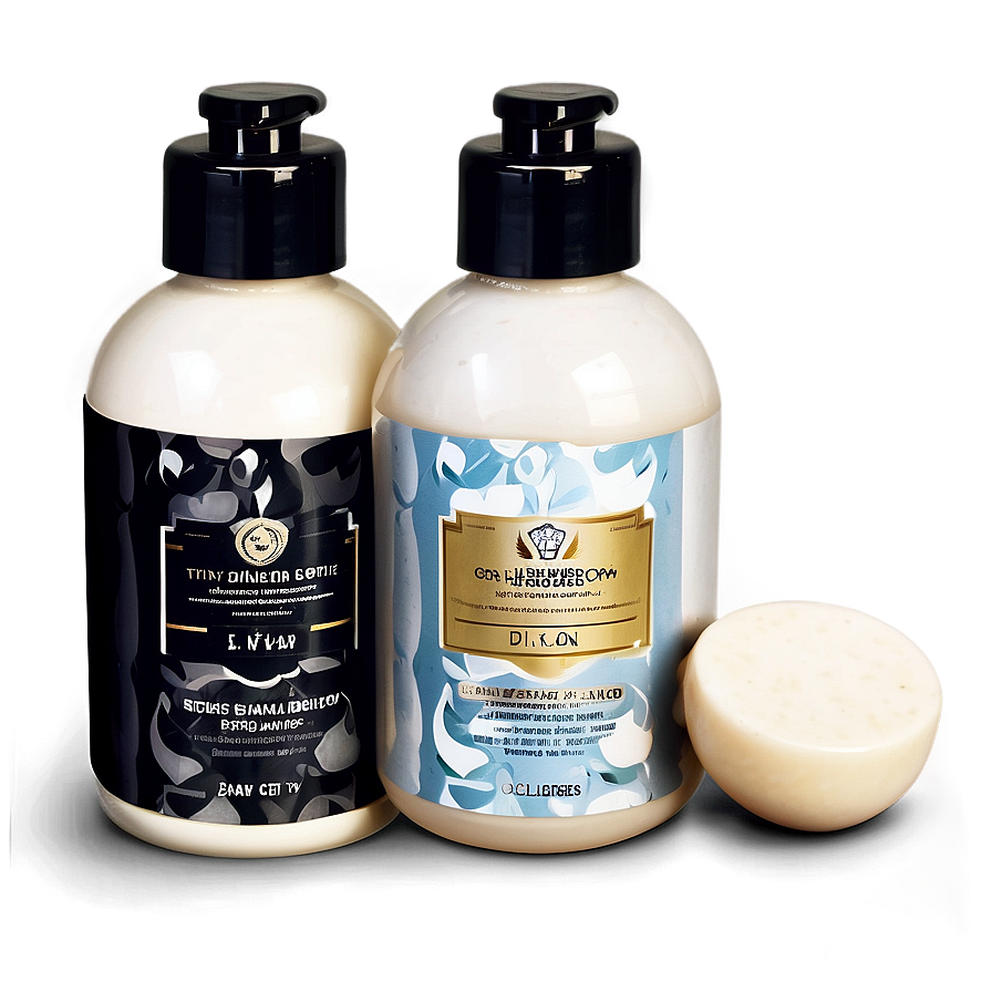 Black Hair Shampoo Bottle Png Die14 PNG image