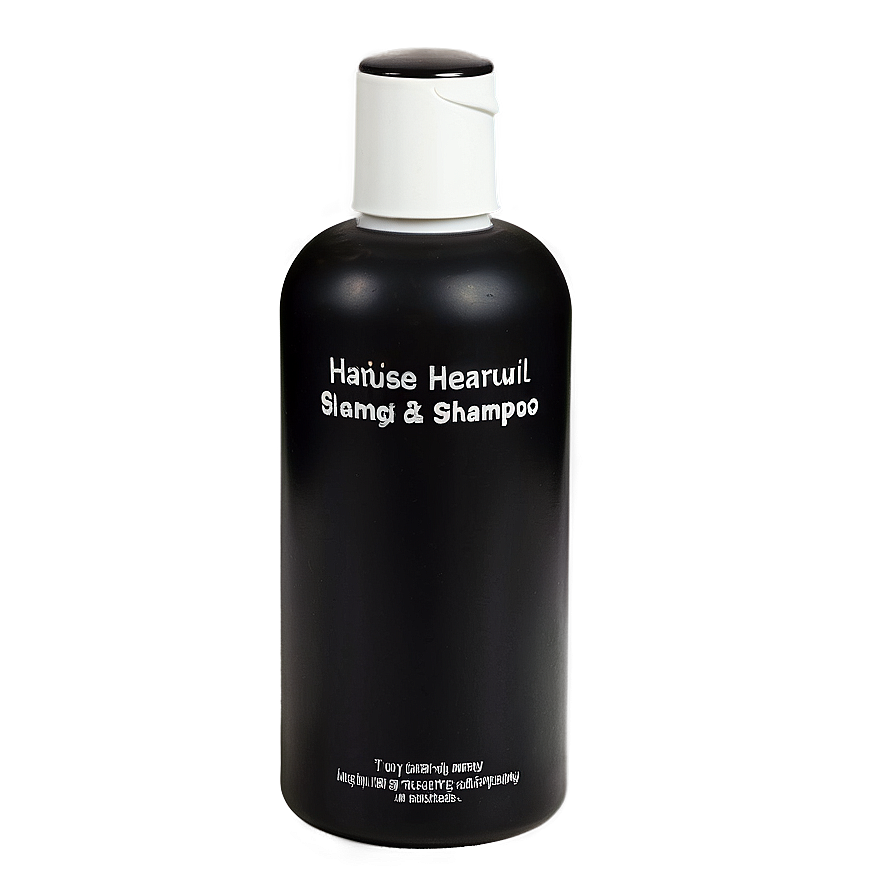 Black Hair Shampoo Bottle Png Ooi69 PNG image