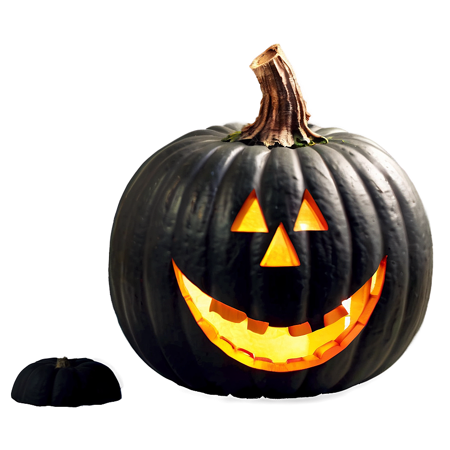 Black Halloween Pumpkin Png 06282024 PNG image