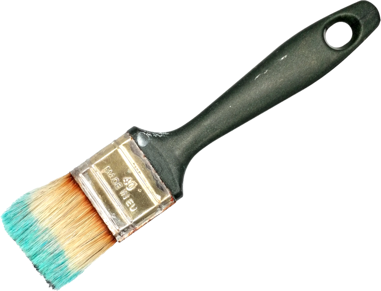 Black Handled Paint Brush PNG image