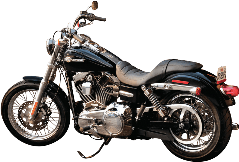 Black Harley Davidson Motorcycle PNG image