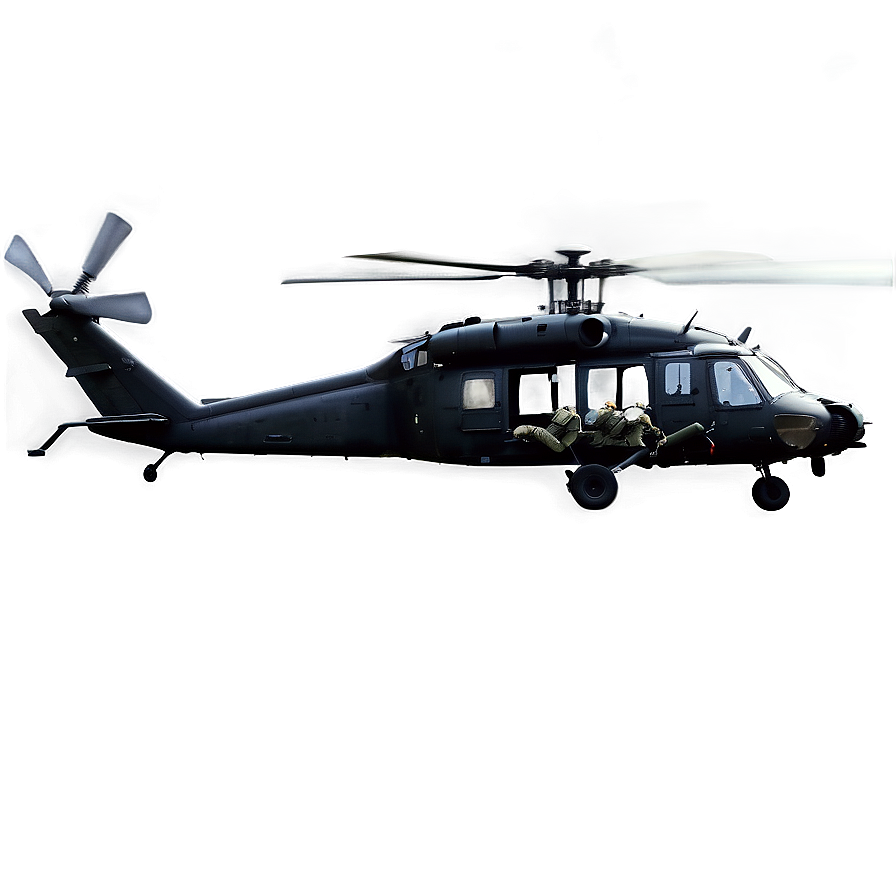 Black Hawk Air Assault Helicopter Png Krv PNG image