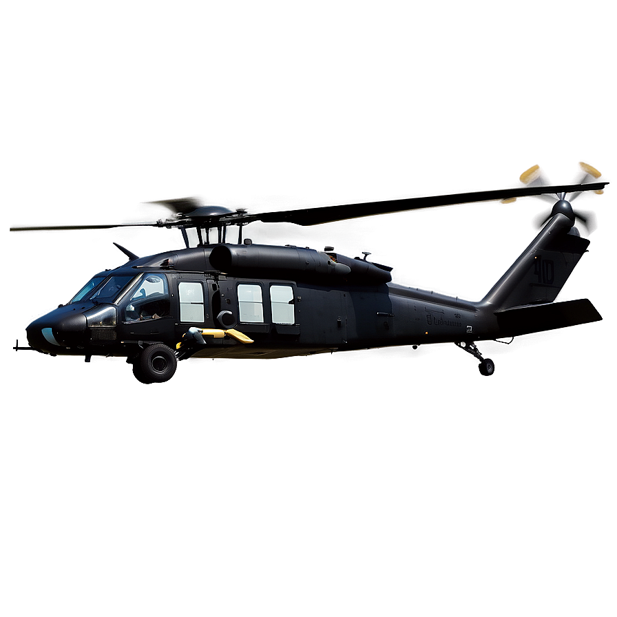 Black Hawk Command Helicopter Png 06252024 PNG image