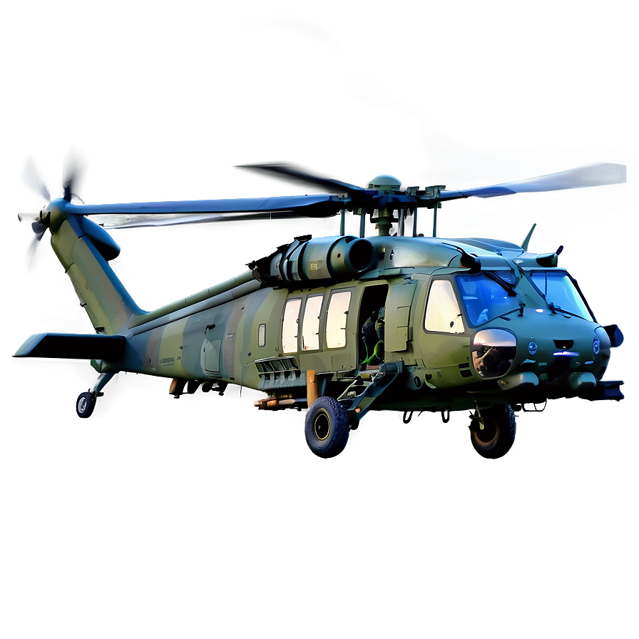 Black Hawk Deployment Helicopter Png 06252024 PNG image