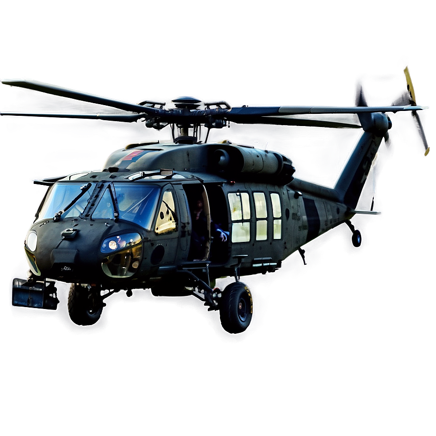 Black Hawk Helicopter At Dawn Png 93 PNG image