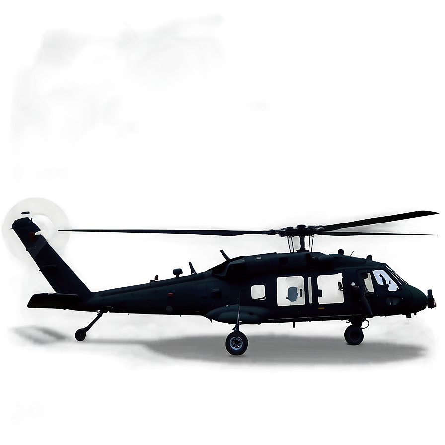 Black Hawk Helicopter At Dawn Png Hup90 PNG image