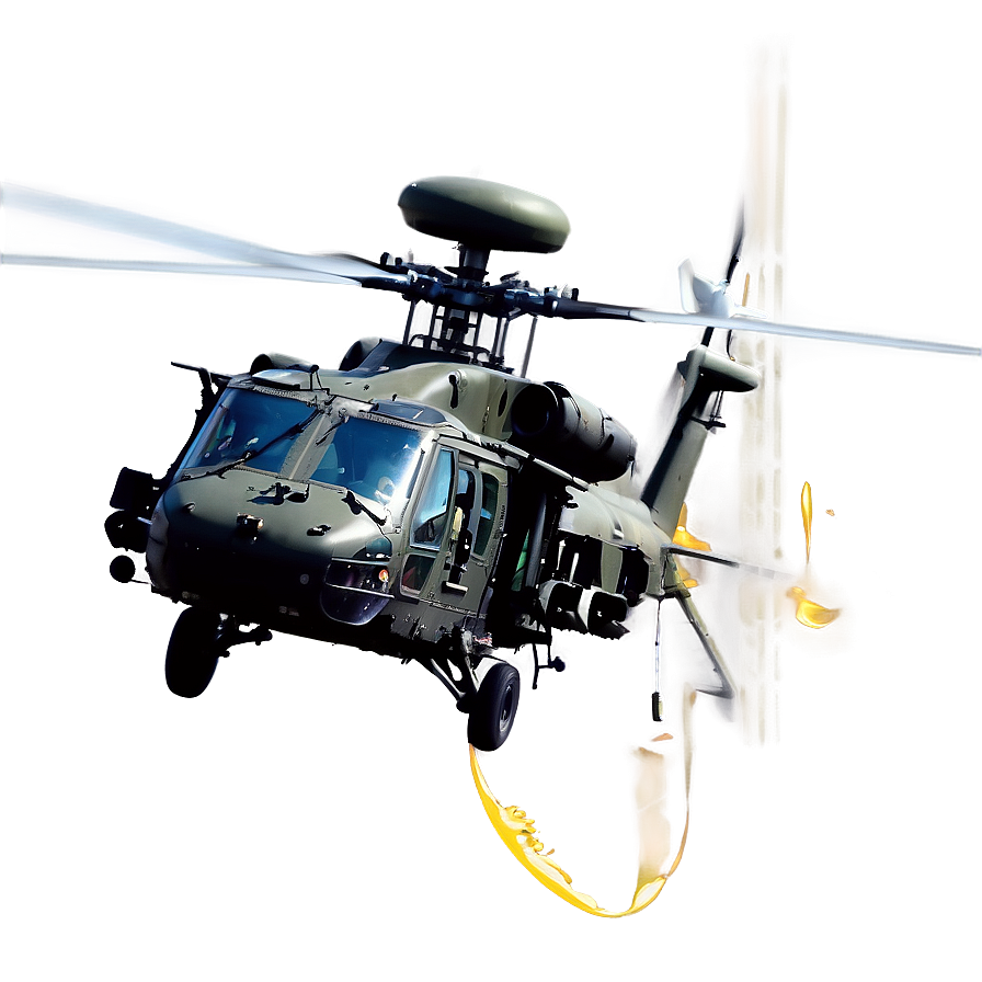 Black Hawk Helicopter Door Gunner Png 06252024 PNG image