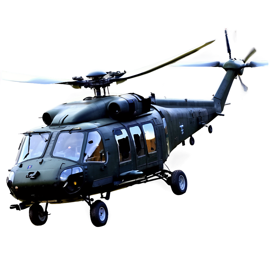 Black Hawk Helicopter Hovering Png Slr21 PNG image